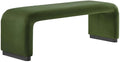 Modway EEI-6734-BLK-MOS Koda Performance Velvet Waterfall Long Bench by Modway