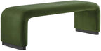Modway EEI-6734-BLK-MOS Koda Performance Velvet Waterfall Long Bench by Modway