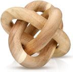 Yalikop 3 Link Wood Knot Decor Rustic Table Shelf Accents, Acacia Wood by Yalikop