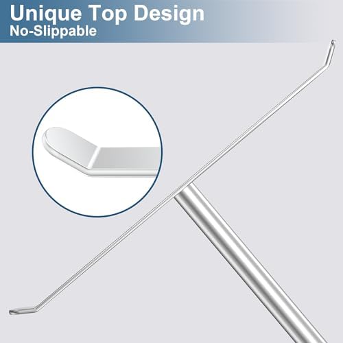 Silver T-Shaped Hand Towel Holder Stand for Countertops, Stainless Steel - Image 4