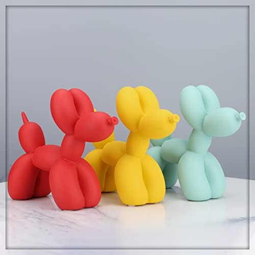 Creative Balloon Dog Sculpture Modern Home Decoration Trendy Animal Art Ornaments Collection Figurine Bedroom Living Room Office Desktop Resin Decors - Image 6