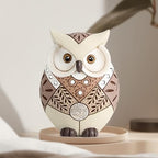 Boho Owl Statue Home Decor Accents, Indoor Animal Decor for Shelf Mantle - Image 4