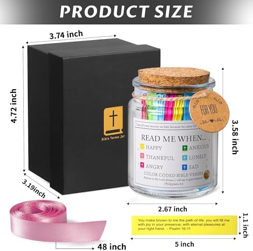 Bible Verse Jar, Read Me When Bible Verses Jar for Daily Encouragement - Image 2