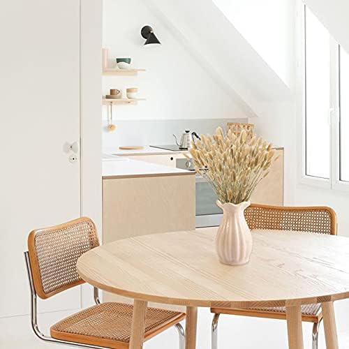 Uieke 17'' Natural Bunny Tails Dried Flowers, 120 Pcs Dried Lagurus Ovatus, Dried Brown Pampas Grass Decor for Farmhouse Flower Arrangements Wedding Home Boho Party Decorations - Image 4