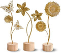 Gold Leaf Home Decor Set - Metal Leaves Statues, Modern Artistic Sculptures for Living Room, Office, Shelf & Home Decorative, Handmade 3D Botanical Accents (Summer Docor) by Uimoky