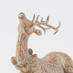 DN DECONATION 2pcs Reindeer Christmas Figurines, Tabletop Christmas Decor - Image 6