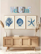 Welcome Wood Freestanding Stacking Alphabet Sign 16x5 Inches - Image 3