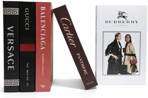 Decorative Faux Books for Home Decor, Foldable Fake Book Set, 5 Pieces by Unknown
