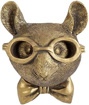 GUASDIE Animal Wall Decor: Faux Deer Head Mount, Resin Animal Head Wall Hanging for Living Room, Bedroom, Bathroom, Kitchen, Unique Art, Sculptures Home Decor, Gift, Rat by GUASDIE