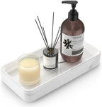 Gurygo 8" Ceramic Bathroom Vanity Tray for Kitchen Counter - Kitchen Soap Tray - Rectangular Ceramic Trays for Bathroom - Porcelain Large Serving Trays (Marble, Set/1) by FocusonHomeKitchen