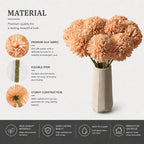 Mandy's 12pcs Artificial Champagne Ball Chrysanthemum Flowers - Image 4