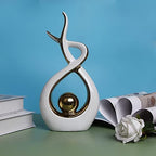 Norrclp Home Decor Modern Abstract Art Ceramic Statue Table Decor (Large) - Image 2