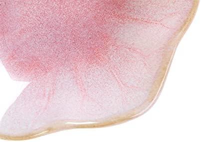 JAMEND CLXP 2PCS Lotus Leaf Shape Ring Holder Dish, Small Key Bowl, Ceramic Trinket Tray Jewelry Dish Organizing Necklace Earrings for Mom Friend Sister, All Jewelries Are NOT Included. Blue+Pink.… - Image 6