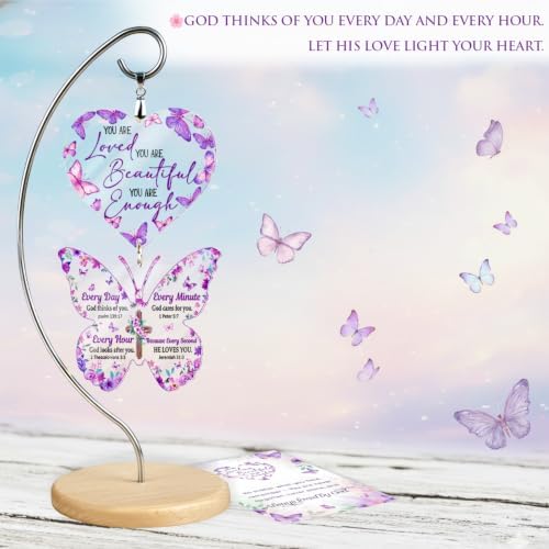 Christian Gifts for Women Birthday - Butterfly Inspirational Gifts for Friends, Mom, Sister, Girl, Female Coworker, Christian - Religious Spiritual Gift - Spiritual Present for Female Friend Family - Image 6