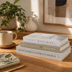 3 PCS Faux Decorative Books for Home Decor-Coffee Table Books Decor-Aesthetic Fake/Faux Books for Decoration,libros Decoration for Coffee Table, Shelf Accessories (Eight THE Space Soft) - Image 2