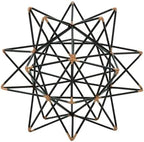 Deco 79 Metal Geometric Decorative Sculpture Home Decor Statue with Gold Accents, Accent Figurine 7" x 7" x 7", Black by Unknown