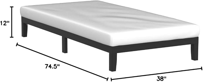 Mellow Naturalista Classic 12 Inch Solid Wood Platform Bed - Image 2