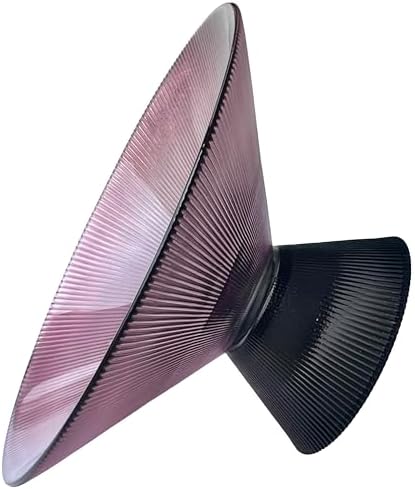 Tapered Glass Decorative Bowl(Purple), 9.8 Inches Handblown Glass Bowl with Modern Two-Tone Cone Shape,Decorative Fruit Bowl for Home Decor, Table Centerpiece, Kitchen Island, and Dining Decor - Image 3
