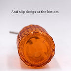 16oz Diamond Pattern Glass Soap Dispenser with Rust Resistant Pump - Image 6