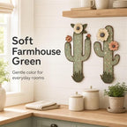 flangairy 2 Pcs Metal Cactus Wall Art, Southwestern Decor for Bathroom - Image 5