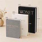 Decorative Books for Home Decor, Set of 3 Linen Fake Books, Blue - Image 4
