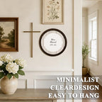 CFFJLHN Christian How Blessed Are We Religious Wall Art Round Wooden Decor - Image 5