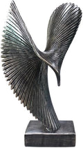 Modern Abstract Eagle Decorative Sculpture, Dining Living Room Desk Decor,Geometric Home Decor Statues,Shelf Top Decor Aesthetics, Coffee Tables or Office Shelves（Bronze Colored） by LAIKEARTS