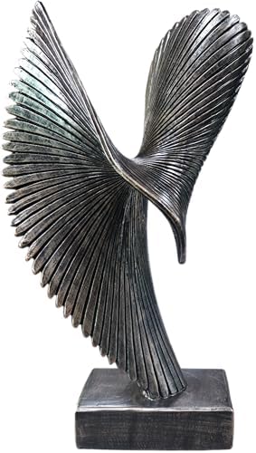 Modern Abstract Eagle Decorative Sculpture, Dining Living Room Desk Decor,Geometric Home Decor Statues,Shelf Top Decor Aesthetics, Coffee Tables or Office Shelves（Bronze Colored） by LAIKEARTS