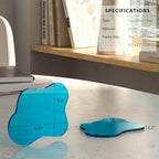 Acrylic Coaster for Desk, Clear Bar Drink Coaster, Clear Cloud Shape Coffee Cup Coaster, Perfect for Tabletop Protection and Accessories Display. - Image 3