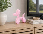 4 Inch Matte Pink Balloon Dog Sculpture - Image 5
