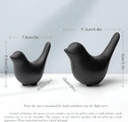 Notakia Small Bird Figurines Black Bird Statues Home Decor for Table Shelf - Image 6