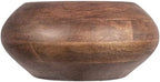 Bloomingville Modern Round Wood Bowl, Walnut Finish - Image 2