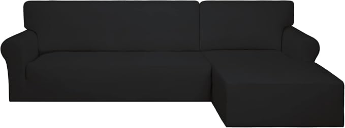 PureFit Stretch Sectional Couch Covers 2 pcs Non Slip L Shape Sofa Cover | by PureFit