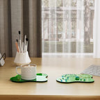 Acrylic Coaster Decorative Plates, Dark Green Bar Drink Coaster, Clear Cloud Shape Coffee Cup Coaster, Perfect for Tabletop Protection and Accessories Display.(Dark Green - Image 6