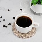 Woven Drink Coasters with Holder, Coasters for Drinks Set of 10 - Image 4
