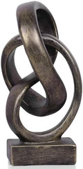 Abstract Bronze Rope Knot Statue, Geometric Decor, Living Room Coffee Table Bookshelf countertop Bronze Decor, Office Coffee Table entryway entryway Desktop Decor. by DOVDOVHomeDecoration