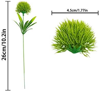 Uieke 36Pcs Dandelion Artificial Flowers, Artificial Flowers for Decoration Fake Plants Bouquet Plastic Flowers for Home Decoration Wedding Decor Flower Arrangment Green - Image 4