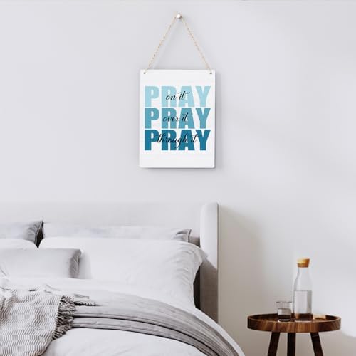 Pink Bible Verses Wall Decor, Christian Inspirational Wooden Sign Art for Home, Porch, Bedroom, Living Room, Office - Women's Room Decor - Image 3