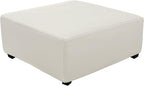 Super Stretch 40x40x15 inch Square Ottoman Cover- Soft Form Fit Ottoman Cover by UOIJAY