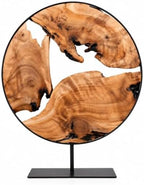 WELLAND Irregular Wood Sculpture, Tabletop Sculpture Collectible Decoration for Home Office Decor (Extra Large) - Image 5