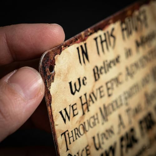 Funny House Rules We Do Geek IN THIS HOUSE Vintage Metal Tin Sign - Image 7