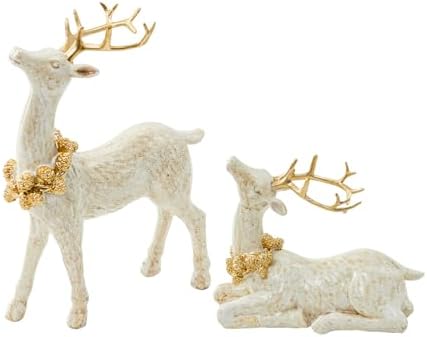 DN DECONATION 2PCS Christmas Reindeer Decoration, Small Christmas Decor by DNDECONATION