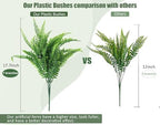 RECUTMS Artificial Boston Ferns,6 Bundles Faux Greenery Ferns - Image 3