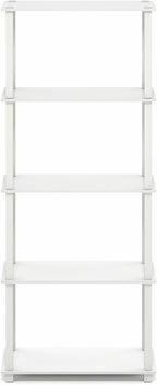 Furinno Turn-S-Tube Book Shelf, 5-Tier Toolless Storage Shelves - Image 4