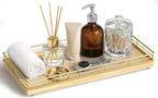 Bathroom Vanity Tray for Countertop, 12" x 6" Oak Wood Toilet Tank Tray by Focusonit