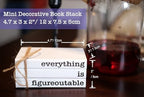 Farmhouse Motivational Wooden Office Desk Decor, Cute Decorative Books for Shelf Decoration, Inspirational Gifts for Women Men - Everything is Figureoutable Sign - Image 2