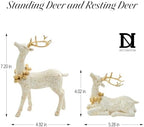 DN DECONATION 2PCS Christmas Reindeer Decoration, Small Christmas Decor - Image 6