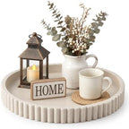 Round Decorative Tray Coffee Table Tray 11” Table Tray Dresser Decor - Image 2