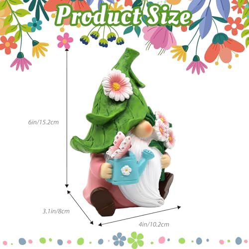 Summer Garden Gnome Decor with Daisy Floral Gnomes Gifts for Women - Image 3