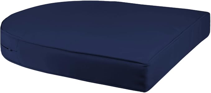 Jeco Wicker Chair with Blue Cushion - Image 5